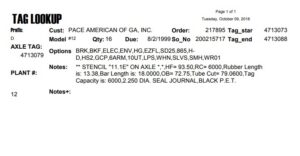 12TF 7K 865 ELEC W/EZ;LUBE, 9/16", HF=93.5, OB=72.75, LOW PRO, STANDARD, PRE-WIRED***PER TAG #D4713079